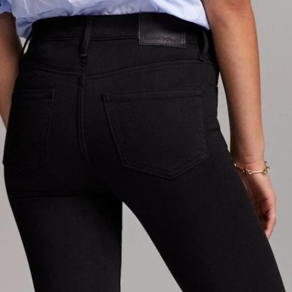 Aritzia Denim Forum | The Nico Mid Rise Skinny Crop Lace-Up Jeans - Picture 3 of 12